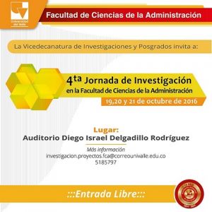 IV Jornada de Investigaci&oacute;n en Administraci&oacute;n