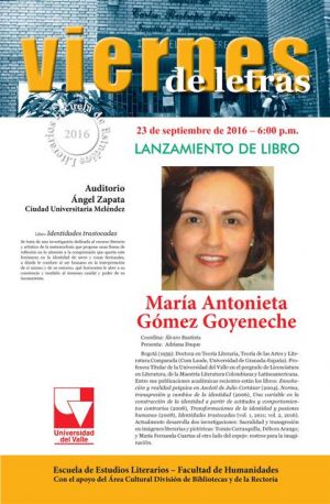 Lanzamiento de libro en Viernes de letras