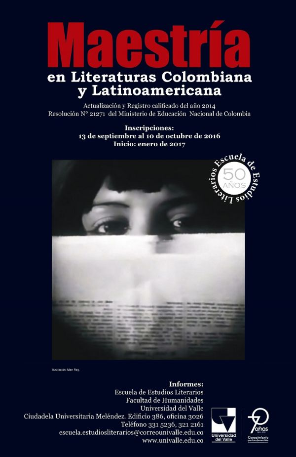 Inscripciones a la Maestr&iacute;a en Literatura