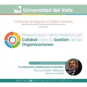 Presentaci&oacute;n de Maestr&iacute;a en Calidad