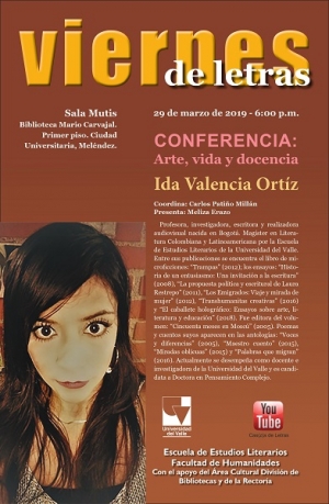 Viernes de Letras con Ida Valencia Ortiz