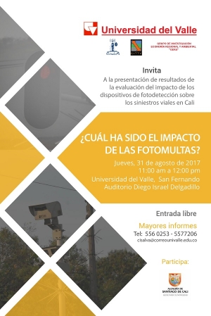 Univalle evalu&oacute; impacto de las fotomultas