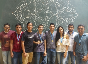 Podio matem&aacute;tico para Univalle