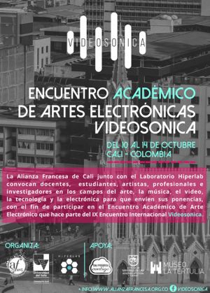 Convocatoria Videosonica, encuentro de artes electr&oacute;nicas
