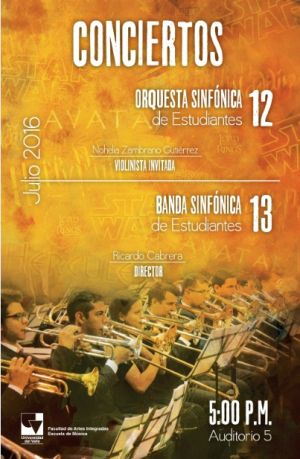 Conciertos de la Orquesta y la Banda de Estudiantes de la Escuela de M&uacute;sica