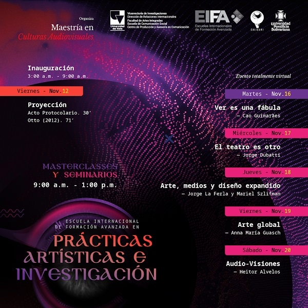 Conozca los invitados a la  Escuela Internacional de Formaci&oacute;n Avanzada en Pr&aacute;cticas Art&iacute;sticas e Investigaci&oacute;n