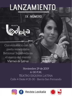 Betsimar Sep&uacute;lveda en Viernes de Letras