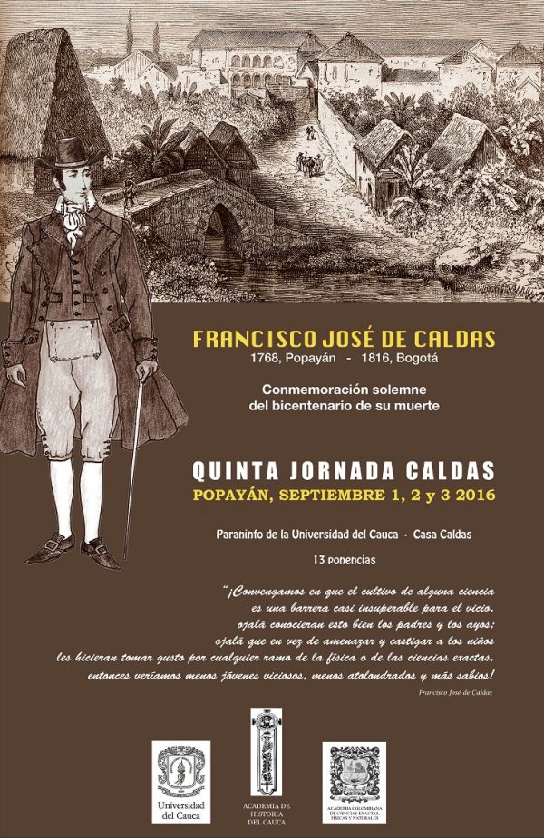 Profesor participa en conmemoraci&oacute;n del Bicentenario del fusilamiento de Francisco Jos&eacute; de Caldas