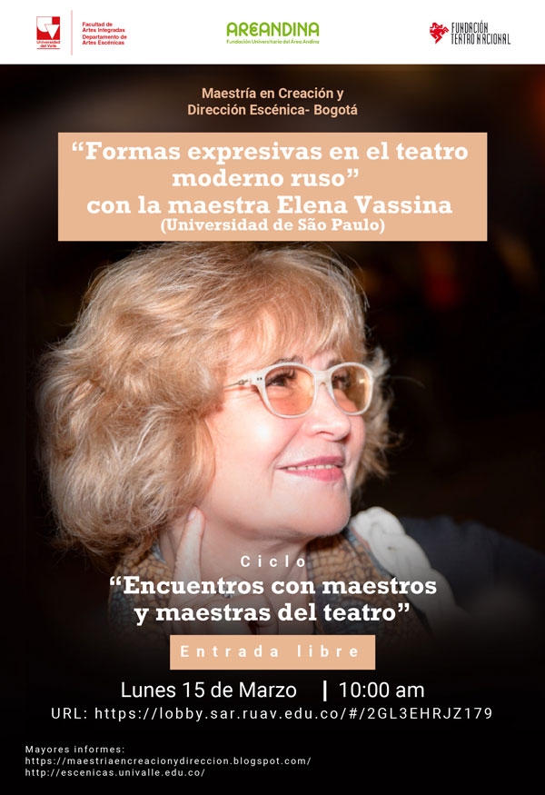 "Formas expresivas en el teatro moderno ruso" con la maestra Elena Vassina