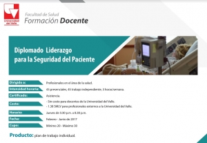 Diplomado 'Liderazgo para la Seguridad del Paciente'