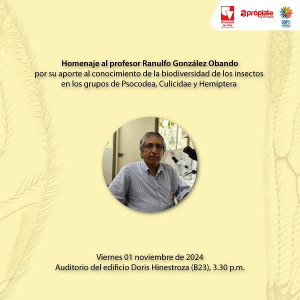 Reconocimiento al profesor Ranulfo Gonz&aacute;lez Obando