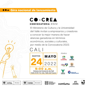 Cali recibe el lanzamiento nacional de la convocatoria Co-Crea 2022