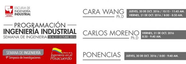 Ingenier&iacute;a Industrial en la Semana de Ingenier&iacute;a 2016