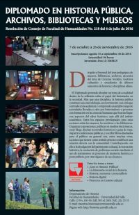 Diplomado en historia p&uacute;blica, archivos, bibliotecas y museos