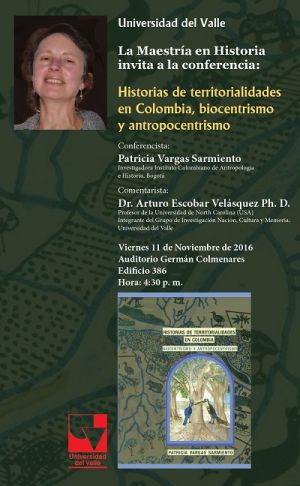 Lanzamiento del libro Historia de territorialidades en Colombia