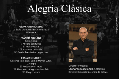 Una escalera de seda, el humor de Poulenc y un Schubert de 19 a&ntilde;os: el pr&oacute;ximo concierto de la Filarm&oacute;nica de Cali