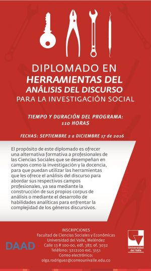 Diplomado en Herramientas del an&aacute;lisis del discurso