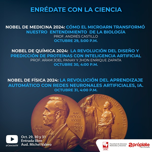 Conoce sobre los Nobel de Medicina, F&iacute;sica y Qu&iacute;mica 2024
