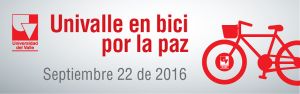 Univalle en bici por la paz, el 22 de septiembre