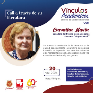 Conferencia 'Cali a trav&eacute;s de la literatura', con Carmi&ntilde;a Navia