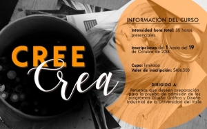 Inscripciones abiertas para el curso &ldquo;Cree crea&rdquo; del Departamento de Dise&ntilde;o