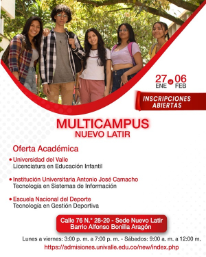 Univalle llega al Multicampus Nuevo Latir