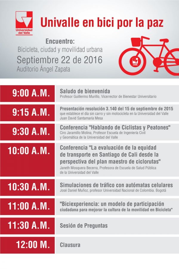 D&iacute;a sin carro en Univalle