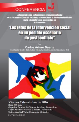 Retos de la intervenci&oacute;n social en un escenario de postconflicto