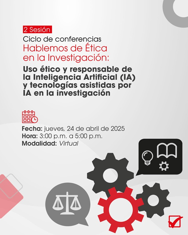 Charla sobre el uso &eacute;tico de la IA en la investigaci&oacute;n
