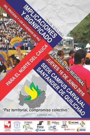 Implicaciones del proceso de Paz en Norte del Cauca