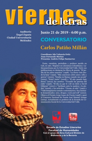 Carlos Pati&ntilde;o Mill&aacute;n en Viernes de Letras