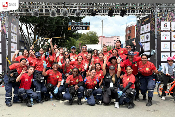 Voluntarios de la Facultad de Salud brindaron atenci&oacute;n prehospitalaria en la Media Marat&oacute;n de Cali 2026