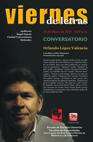Orlando L&oacute;pez Valencia en Viernes de Letras