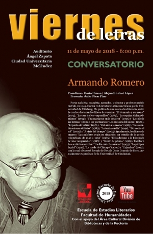 Armando Romero en Viernes de Letras