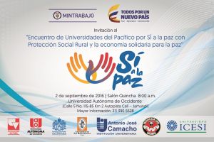 Universidades del Pac&iacute;fico realizan encuentro por la paz