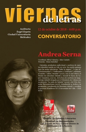 Andrea Serna en Viernes de Letras