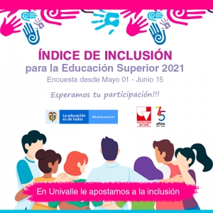 En 2021 Univalle aplicar&aacute; de nuevo la Encuesta &Iacute;ndice de Inclusi&oacute;n para la Educaci&oacute;n Superior