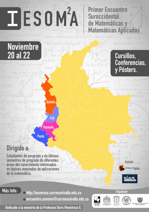 Primer Encuentro Suroccidental de Matem&aacute;ticas y Matem&aacute;ticas Aplicadas