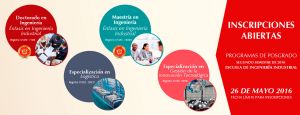Inscripciones abiertas para posgrados de Ingenier&iacute;a Industrial