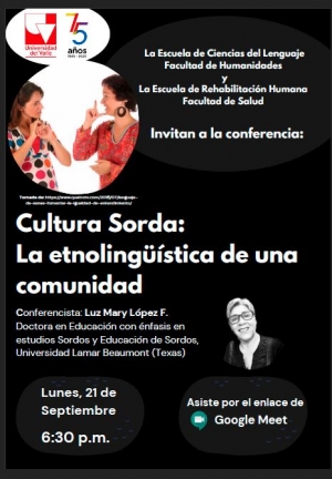 Ciclo de conferencias: D&iacute;a Internacional de las Lenguas de Se&ntilde;as y el D&iacute;a internacional de las personas Sordas