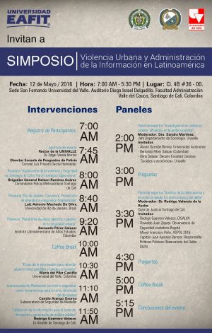 Simposio &ldquo;Violencia urbana y administraci&oacute;n de la informaci&oacute;n en Latinoam&eacute;rica&rdquo;