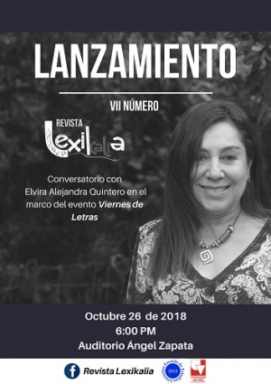 Elvira Alejandra Quintero en Viernes de Letras