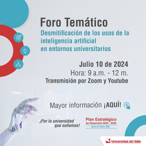 Foro virtual sobre IA y entorno universitario