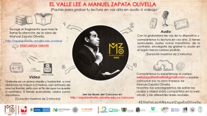Convocatoria: El Valle lee a Manuel Zapata Olivella