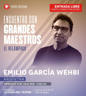 En Bogot&aacute;, charla &ldquo;El rel&aacute;mpago&rdquo; con Emilio Garc&iacute;a Wehbi