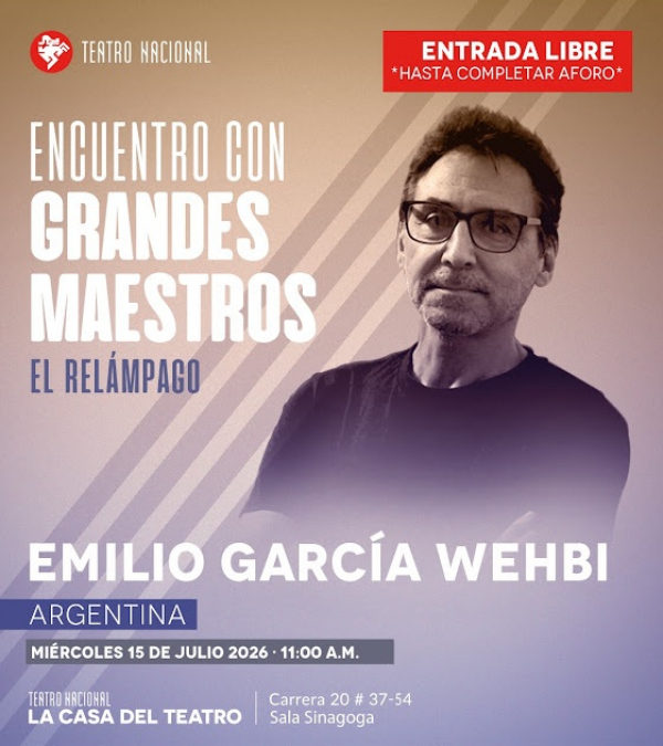 En Bogot&aacute;, charla &ldquo;El rel&aacute;mpago&rdquo; con Emilio Garc&iacute;a Wehbi