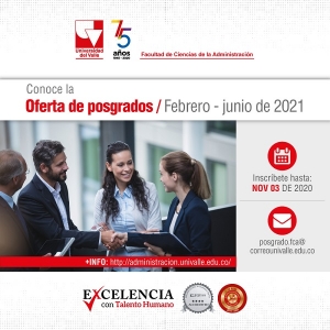 Inicia proceso de inscripci&oacute;n para posgrados de la Facultad de Administraci&oacute;n