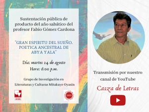 Gran esp&iacute;ritu del sue&ntilde;o. Po&eacute;tica ancestral de Abya Yala