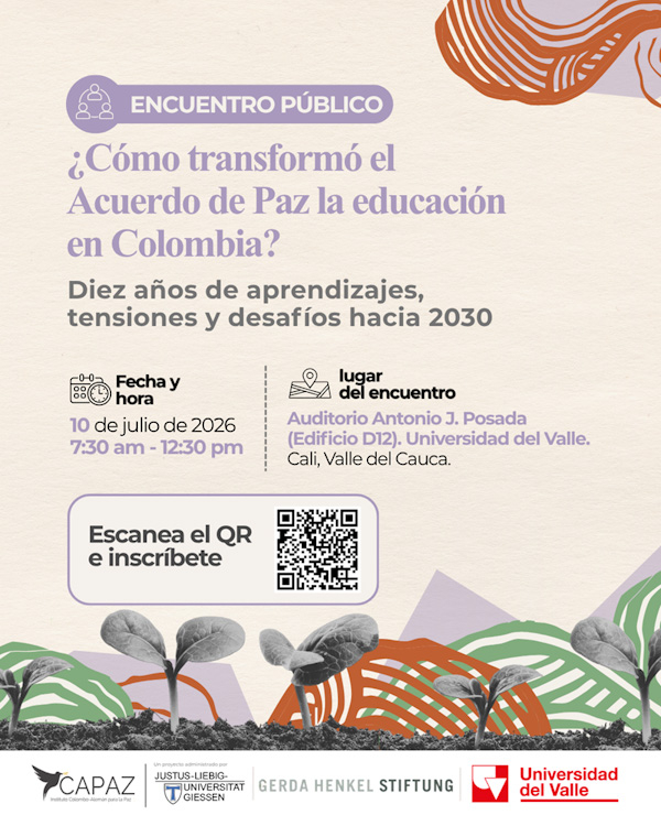 No te pierdas el Conversatorio &iquest;C&oacute;mo transform&oacute; el Acuerdo de Paz la educaci&oacute;n en Colombia?