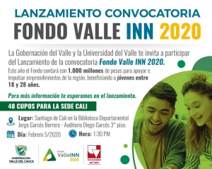 Convocatoria: Fondo Valle INN 2020